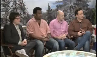 Clark Duke, Craig Robinson, Rob Corddry & John Cusack (Hot Tub Time Machine)