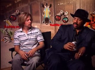 DAVID SPADE & STEVE HARVEY - RACING STRIPES - Interview