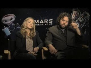 Elisabeth Harnois and Dan Fogler (Mars Needs Moms)