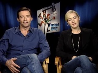 HUGH JACKMAN & KATE WINSLET (FLUSHED AWAY) - Interview