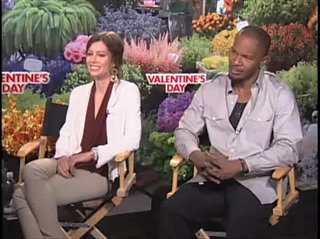 Jessica Biel & Jamie Foxx (Valentine's Day)