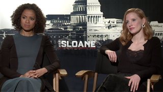 Jessica Chastain & Gugu Mbatha-Raw Interview - Miss Sloane