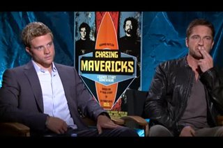 Jonny Weston & Gerard Butler (Chasing Mavericks)