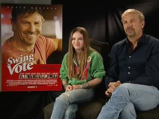 Madeline Carroll & Kevin Costner (Swing Vote)