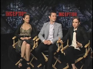 Marion Cotillard, Joseph Gordon-Levitt & Ellen Page (Inception) - Interview