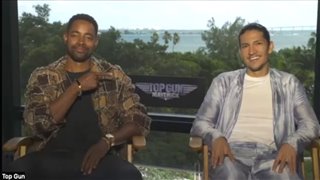 'Top Gun: Maverick' stars Jay Ellis and Danny Ramirez on working with Tom Cruise