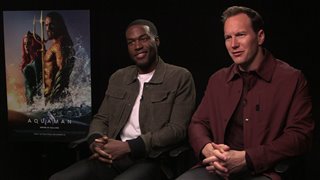 Yahya Abdul-Mateen II & Patrick Wilson talk 'Aquaman'